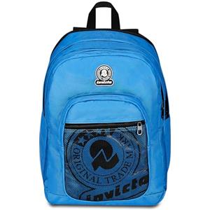Invicta Zaino Scuola Dial Full Space Solid, Azzurro, Doppio Scomparto Con Fascia Estensibile, Tasca Porta PC, Porta Borraccia e Con Organizer, Zaino Viaggio