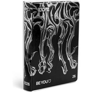 BE YOU - Diario Scuola Octopus 2025/2026, 12 Mesi, 09/25-08/26, Agenda Scolastica con Sticker e Sovracopertina Trasparente, Formato 12,5 x 16,5 cm, Per Ragazzi e Ragazze di Superiori e Medie