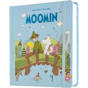 Grupo Erik: Diario Moomin 2025 2026 - Diario scuola 2025 2026 con copertina rigida, 11 mesi, 16 x 14 cm, Diario scolastico 2025-2026, Agenda Moomin 2025 2026