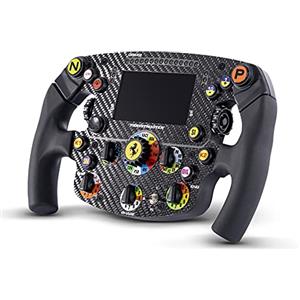 Thrustmaster Formula Wheel Add-On Ferrari SF1000 Edition, Volante Replica, PC, PS4, PS5, Xbox One e Series X|S, Cruscotto con Display e LED, Placca Frontale 100% Fibra di Carbonio, su Licenza Ferrari