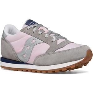 Saucony Jazz Original, Scarpe da Ginnastica Unisex - Adulto, Grigio Blu Arancione, 35 EU