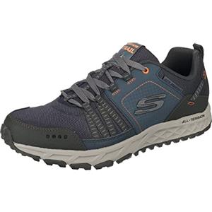 Skechers Escape Plan, Scarpe da Escursionismo Uomo, Multicolore Blu Navy Orange, 41.5 EU