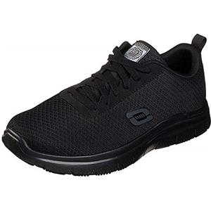 Skechers Flex Advantage - Bendon Sr, Scarpe da Ginnastica Uomo, Nero Schwarz Black Mesh Water Stain Repellent Treatment Blk, 42 EU