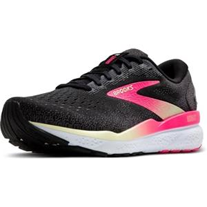 BROOKS Ghost 16, Sneaker Donna, Nero/Rosa/Giallo, 36 EU