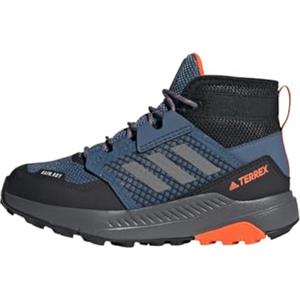 adidas Unisex - Bambini Terrex Trailmaker Mid RAIN.RDY Hiking Shoes, Wonder Steel / Grey / Impact Orange, 33 EU
