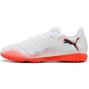 PUMA Future 8 Play TT, Scarpe da Calcio Unisex-Adulto, Bianco Nero Rosso Brillante, 40.5 EU