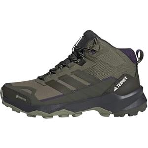 adidas Donna Terrex Skychaser AX5 Mid Gore-Tex Hiking Shoes, Olive Strata/Night Cargo/Aurora Plum, 38 EU