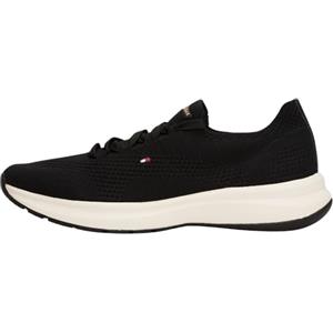 Tommy Hilfiger Donna Sneakers Running Knit Profilo Basso, Nero (Black), 40