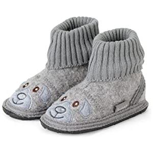 Sterntaler Pantofole bimbi, Pantofole Unisex - Bambini, Grigio (Rauchgrau 566), 23/24 EU