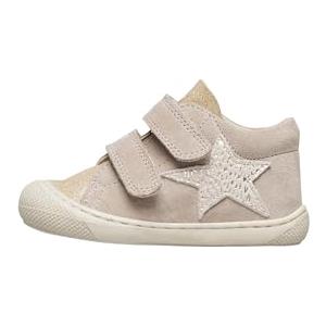 Naturino Scarpine Primi Passi in Suede, Beige-Platino 26