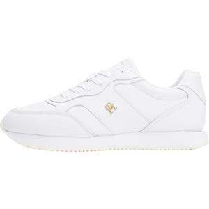 Tommy Hilfiger Donna Sneakers Running in Pelle, Bianco (White), 38