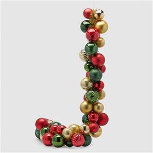 EDG - Enzo De Gasperi Festone Natalizio con Palline di Natale L170 cm 4 Varianti (1pz) Multicolore