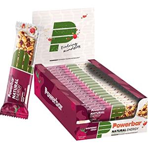 Powerbar Natural Energy Cereal Raspberry Crisp 18x40g - Barrette Energetiche di Carboidrati Vegetali + Magnesio
