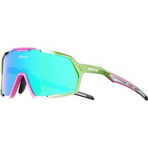KAPVOE Polarizzati Occhiali da Ciclismo Uomo Occhiali MTB Donna Occhiali Bici da Corsa TR90 Occhiali da Sole Sportivi Occhiali Ciclista Mountain Bike Occhiali Bicicletta Montagna Running Verde