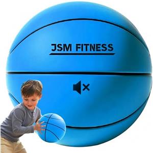 JSM FITNESS Palla da Basket Silenziosa Taglia 3 - 18cm Silent Basketball in Schiuma ad Alta Densità - Pallone Airless Indoor per Bambini e Adulti - Palla Basket da Interno con Rimbalzo Realistico