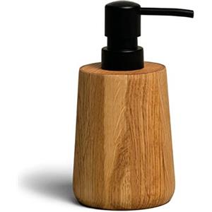 möve Oak - Dispenser di sapone in legno, Ø 8 x 16 cm