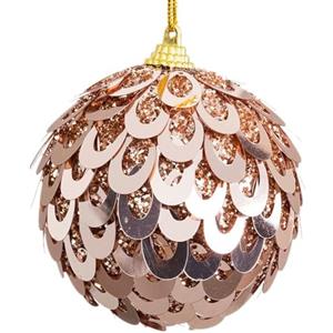 BigBuy Christmas Palline di Natale Bronzo Plastica Polyfoam 6 x 6 x 6 cm (6 Pezzi)