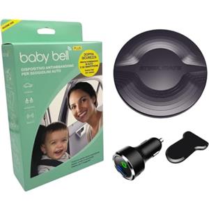 STEEL MATE BABY BELL PLUS EDIZIONE 2025, Dispositivo antiabbandono auto, Anti abbandono seggiolino auto, Universale, con batterie nuove a lunga durata, Nuovo modello massima sicurezza