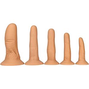 CYGzeon Fallo A Forma Di Dito, Flessibile In Silicone, 5 Misure, Plug Anale, Dildo Anale Con Ventosa, Masturbazione, Pene, Butt Plug, Stimolazione, Giocattolo Sessuale