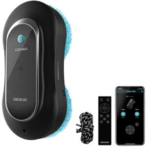 Cecotec Robot Lavavetri Conga Windroid 1090 Double Spray Connected. 3in1; Spruzza, Pulisce e Asciuga, Doppio Spray, App e Telecomando, 8 Modalità, Raggio d'azione 7,5m, Corda di Sicurezza, Kit Pulizia