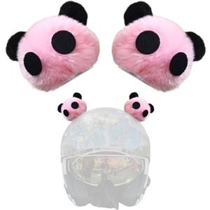KORKUS 1 paio di corni casco panda casco da sci orecchie casco accessorio per donne uomini bici sci moto snowboard casco rosa, yxtk0278