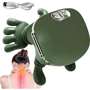 CGACCSD Massaggiatore Per Cervicale Siaasoo, Massaggiatore Per Collo E Spalle Profondo E Rilassante, Massaggio Cervicale 4d Senza Fili, Design Simulato Della Mano Alleviare Il