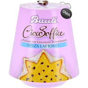 CAIYA Bauli Pandoro CiocoSoffice con Gocce di Cioccolato Extra Fondente Senza Lattosio Lactose Free (2023) 700g con Portachiavi CAIYA®