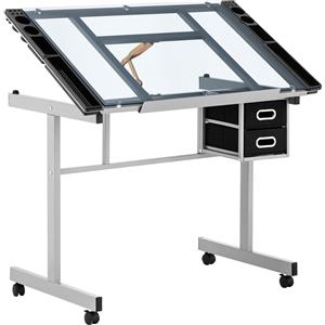 Fromm & Starck Tavolo da disegno inclinabile - 104 x 60 cm - Piano in vetro STAR_DESK_10