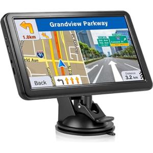 NEWFUNGPS Camion Professionale, 7 Pollici NavigatoreAuto, 2026 Aggiornamenti Mappe Europee per Tutta la Vita