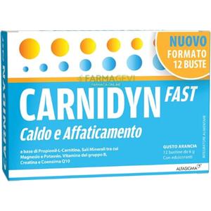 Alfasigma,Carnidyn Carnidyn Fast Caldo e Affaticamento 12-20 Bustine 12 Bustine