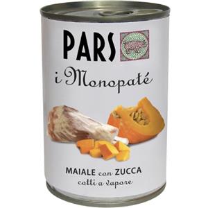 Pars Monopaté Maiale e Zucca - Cibo Umido Monoproteico per Cani e Gatti - 395 g