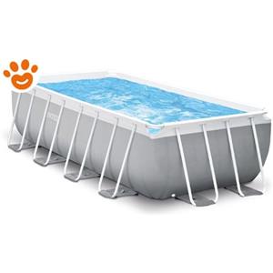 Intex Piscina Rettangolare Prisma Metal Frame (400x200x100cm) con Pompa a Filtro Art. 26788 - Prisma Metal Frame (400x200x100cm)