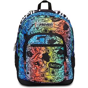 Seven ZAINO FREETHINK, Doppio Scomparto, Tasca porta pc, Tasche multifunzione, Cuffie Gaming Incluse, Per bambini e ragazzi, Scuola e tempo libero