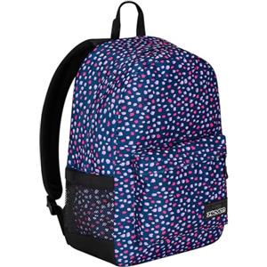 Seven Zaino Monoscomparto IschoolPack, Viola e Rosa, Con Pawer Banck integrato e Usb Plug, Tasca Porta Borraccia, Zaino Scuola e Viaggio, Bambini e Ragazzi.