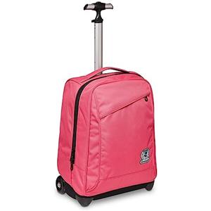 Invicta Trolley Invicta Benin Solid, Rosa, 2 in 1 Spallacci per uso Zaino, Scuola & Tempo Libero