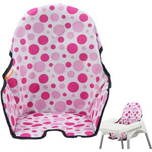 Generico Cuscino Per Seggiolone Pappa, Cuscino Riduttore Per Seggiolone Pappa In Cotone Stoffa, Fodera Per Sedia Da Pranzo Per Bambini, Lavabile Pieghevole Cuscini Per Seggiolone Ike-a Antilops, 37x23cm