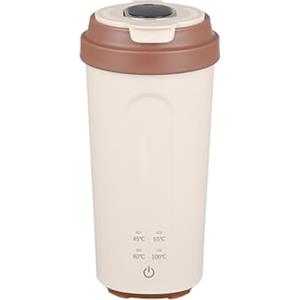 XIAOLILIYAN Bollitore Elettrico da Viaggio Mini, bollitore per Acqua Ricaricabile da 500 ml Alimentato Tramite USB con 4 Controlli della Temperatura, Thermos per Latte Artificiale, tè e caffè A,A