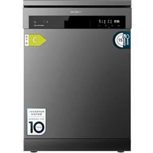 Cecotec Lavastoviglie 60 cm Indipendente Bolero Aguazero 6500 Dark C. 15 Posate, 3 ° Vassoio, 6 Programmi con Dual Zone Wash, Dry+, Auto Open, Mezzo carico, Inizio differito, Motore Inverter Plus