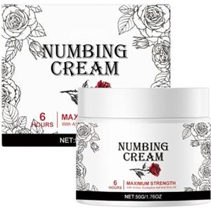 Generico Crema Anestetica, Crema Lenitiva per Pelle 50g, Idratante Calmante per Rossore Quotidiano Mani Spalle Schiena Uomo Donna Indoor e Outdoor