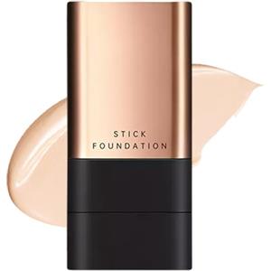 Generisch Foundation Stick, Cream Foundation Makeup con pennello, Full Coverage Foundation Stick, correttore e CC Cream Stick, finitura naturale opaca (bianco brillante, 20 g)