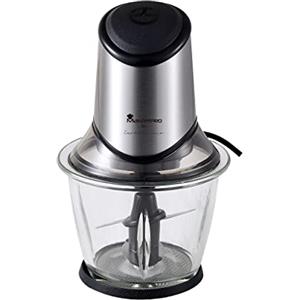 Masterpro by Carlo Cracco - Mini Tritatutto 1,2L 3 funzioni in 1, frullatore, mixer e tritatutto, con lame in acciaio inossidabile e base antiaderente