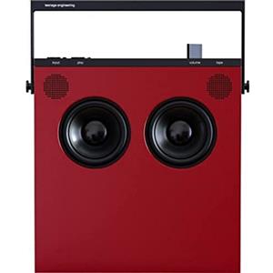 Teenage Engineering OB-4 Red EU, Altoparlante Stereo Portatile Magic Radio con Registratore Loop Integrato e Trasporto Nastri
