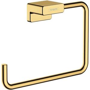 Hansgrohe AddStoris Porta Asciugamano ad Anello in Oro Lucido con Fissaggio a Scomparsa