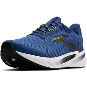 BROOKS Revel 8, Sneaker Uomo, Navy Peony/Black/Acid Lime, 45 EU