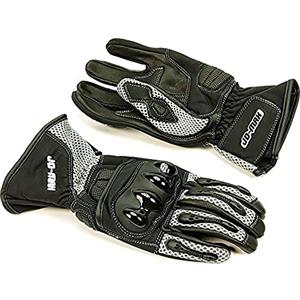 Forbikes Guanti moto estivi uomo e donna traspiranti con protezione nocche. Guanti moto taglia XXL di colore grigio