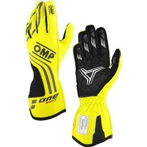 Omp Racing Guanti One EVO-X MY24 FIA 8856-2018, giallo fluo, taglia XL