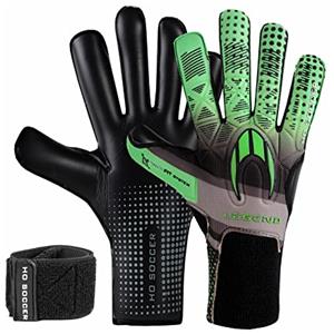 HO Soccer MG Legend Elite Roll/Negative Green Guanti da Portiere, Unisex Adulto, Verde/Nero