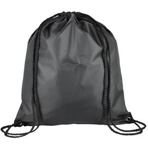 Ebuygb confezione da 10 per bambini in nylon con coulisse zaini, unisex adulto, 1206603-10, Nero, Taglia unica