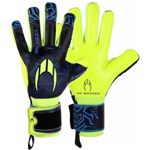 HO Soccer FIT Legend Guanti da portiere, unisex, adulti, blu/lime, 10,5