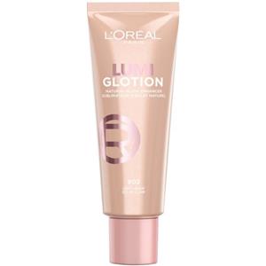 L'Oréal Paris Lumi Glotion Illuminante Liquido 902 Light Glow - Idratante con Glicerina e Burro di Karité, 40 ml